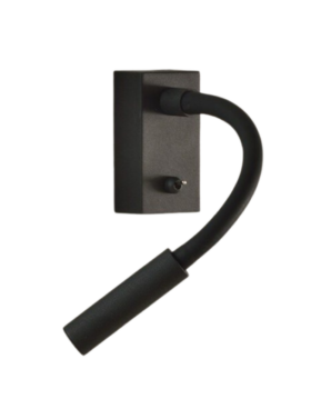 Aplique pared LECTOR Negro LED 3 watt