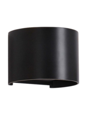 Aplique pared Negro 10 watt con aletas ajustables ángulo