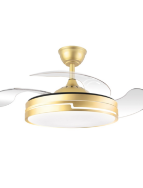 Ventilador Techo ASPA DESPLEGABLE 77 W 107 Cm Oro Mate
