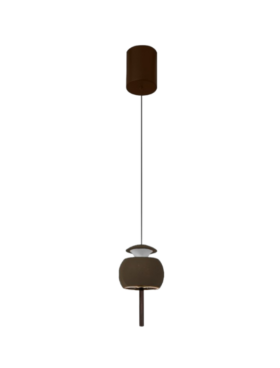 Lámpara colgante 12W 450 Lúmenes aluminio CAFÉ