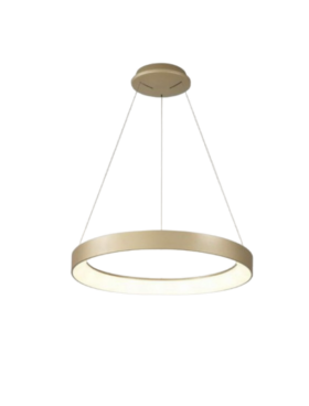 Lámpara Techo colgante LED 45 Watts CCT - Diámetro 50 Dimmable ORO
