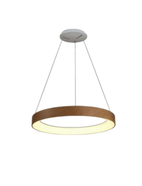 Lámpara Techo colgante LED 45 Watts CCT - Diámetro 50 Dimmable MADERA