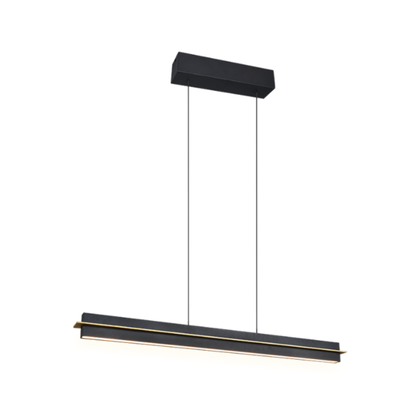 Colgante led lineal 22w 2700 - 5000k regulables negro