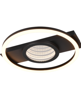 Plafón led redondo 35⌀ 16 watts negro