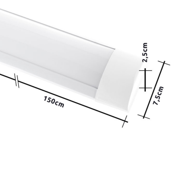 Regleta led 54 watt 4000 kelvin 150 centímetros blanco - Imagen 5