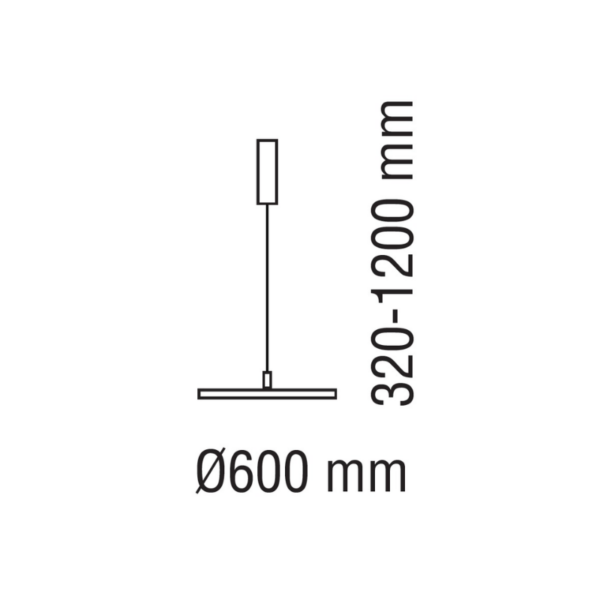 Lámpara colgante led 50 watts 5400 lúmenes CCT blanco - Imagen 6