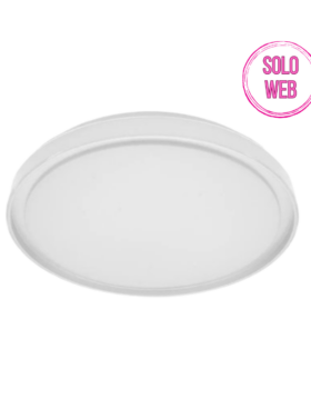Lámpara plafón circular 60 watts 3000-4200-6500 kelvin 50 centímetros con mando a distancia blanco