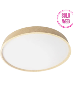 Lámpara plafón circular 60 watts 3000-4200-6500 kelvin 40 centímetros con mando a distancia haya