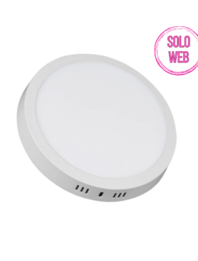 Downlight de superficie 12cm de diámetro 24 watts 6500 kelvin blanco