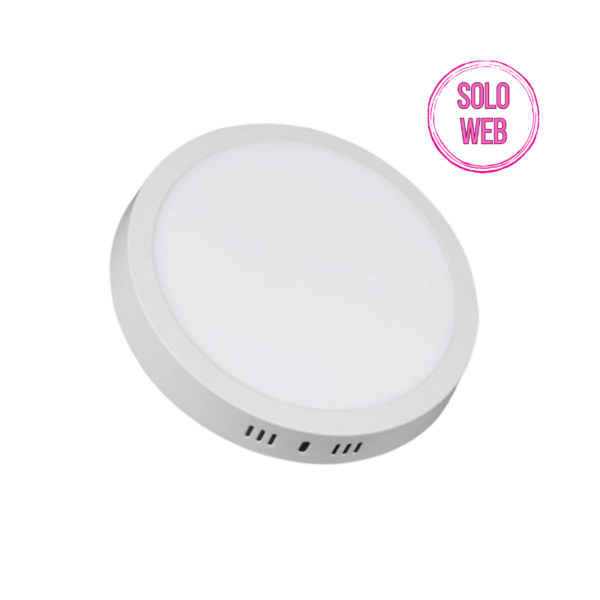 Downlight de superficie 12cm de diámetro 24 watts 6500 kelvin blanco