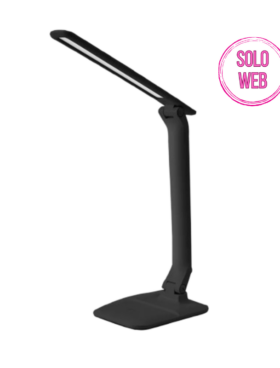 Flexo estudio led CCT 7 watts 525 lúmenes regulables color negro
