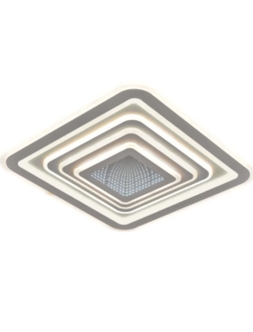 Plafón led cuadrado 3D 136 watts 35x35cm CCT mando a distancia y APP Android e iOS