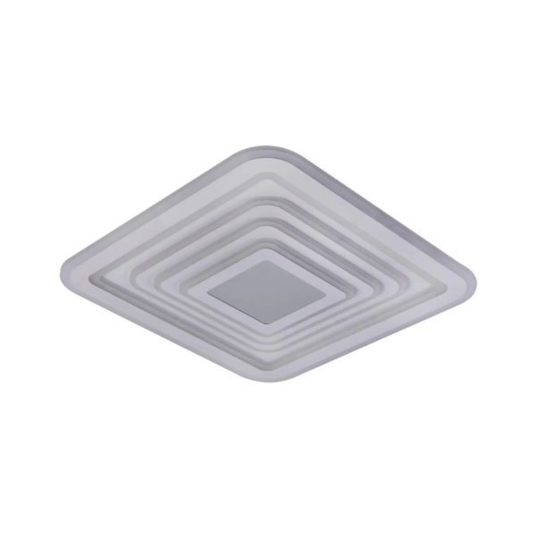Plafón led cuadrado 3D 136 watts 35x35cm CCT mando a distancia y APP Android e iOS - Imagen 3