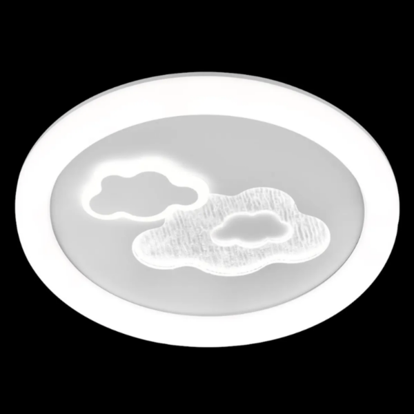 Plafón led nubes 65 watts 50cm CCT mando a distancia - Imagen 2
