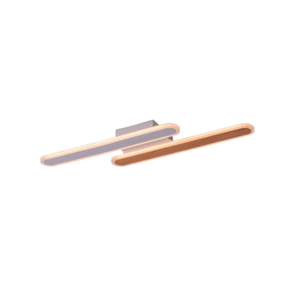 Aplique led 36 watts 63x16cm CCT mando a distancia y APP Android e iOS madera
