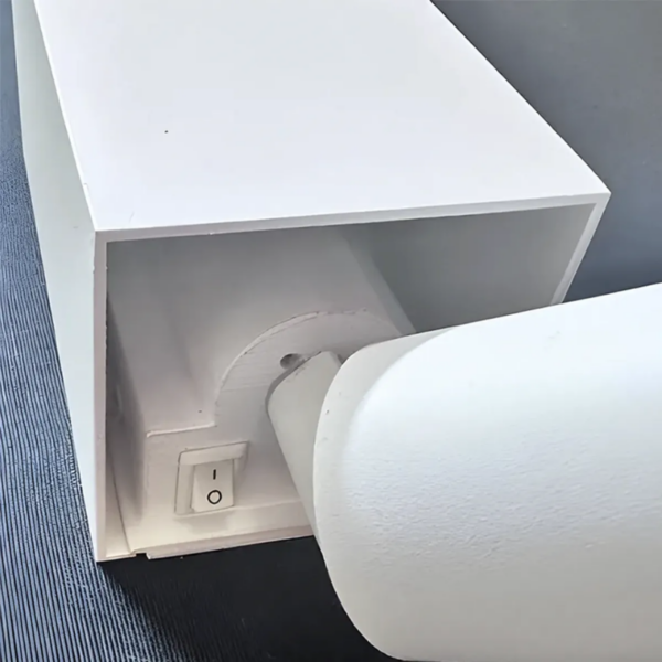 Aplique lector foco led GU10 mini blanco texturizado - Imagen 2