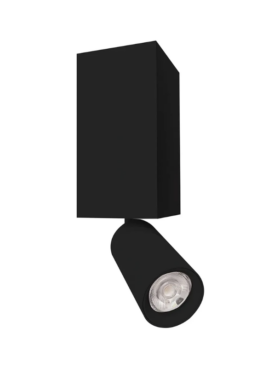 Aplique lector foco led GU10 mini negro texturizado
