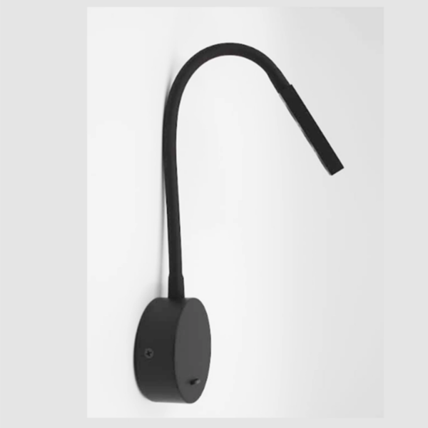 Aplique lector led 3,5 watts 3000 kelvin con interruptor negro texturizado - Imagen 2