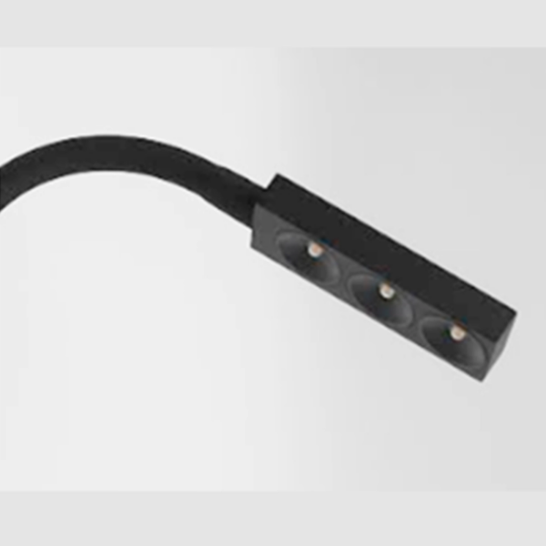 Aplique lector led 3,5 watts 3000 kelvin con interruptor negro texturizado - Imagen 3