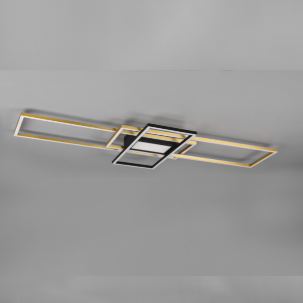 Lámpara plafón SMD LED luz regulable con mando a distancia y memoria bronce mate - Imagen 3