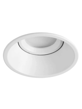Empotrable aluminio 1x GU10 orinetable blanco