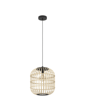 Lámpara colgante 1x E27 madera