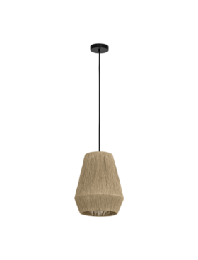 Lámpara colgante 1x E27 trenzado textil