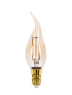 Bombilla LED vela E14 4 watts 2200 kelvin
