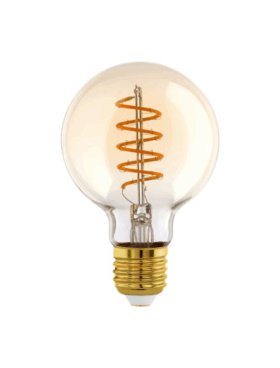 Bombilla LED E27 espiral 4 watts 2200 kelvin