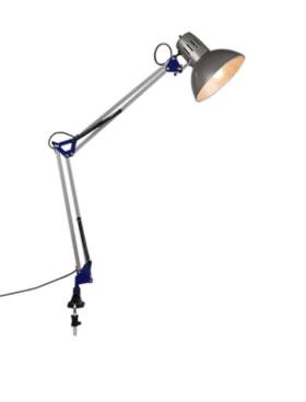 Flexo pinza arquitecto flexible orientable 1xE27 aluminio