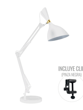 Flexo estudio E27 blanco