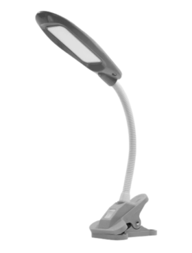 Flexo - pinza led 5 watts 6000 lúmenes gris