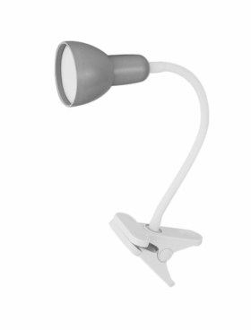 Flexo - pinza led 6 watts 5000 lúmenes gris