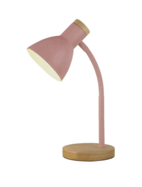 Flexo estudio E27 rosa haya