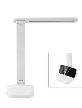 Flexo led con soporte para móvil 7 watts 3000-4000-6500 kelvin 525 lúmenes blanco