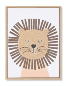 Cuadro infantil LEÓN 30x40 centímetros
