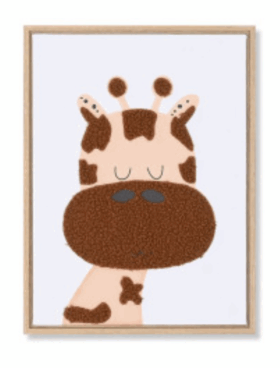 Cuadro infantil GIRAFA 30x40 centímetros