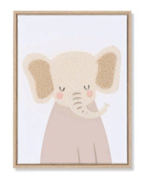 Cuadro infantil ELEFANTE 30x40 centímetros