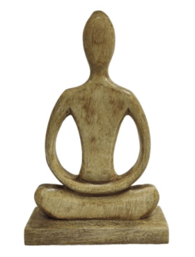 Figura YOGA natural fabricado en mango