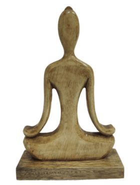Figura YOGA natural fabricado en mango
