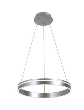 Lámpara led colgante ARO 86 watts 4000 kelvin níquel mate