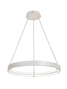 Lámpara led ARO 76 watts 3000 - 4000 - 6000 kelvin dimable con mando a distancia blanco, redonda, anillo