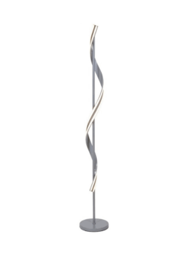 Lámpara de pie led 60 watts 3000-4000-6000 kelvin dimable con mando a distancia gris plata