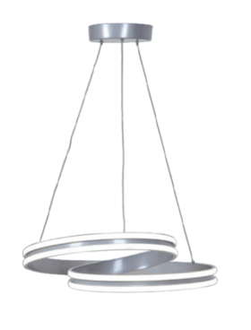Lámpara led OCHO 105 watts 3000 - 4000 - 6000 kelvin dimable con mando a distancia gris plata