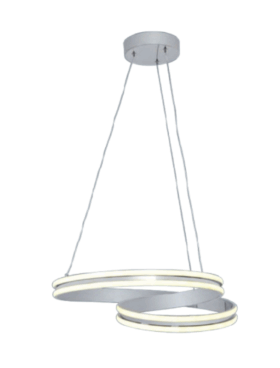 Lámpara led OCHO 105 watts 3000 - 4000 - 6000 kelvin dimable con mando a distancia cromo
