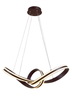 Lámpara led NUDO 110 watts 3000 - 4000 - 6000 kelvin dimable con mando a distancia café