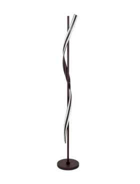 Lámpara de pie led 60 watts 3000-4000-6000 kelvin dimable con mando a distancia café
