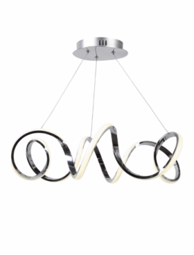Lámpara led 60 watts 4000 kelvin 5400 lúmenes metal cromo