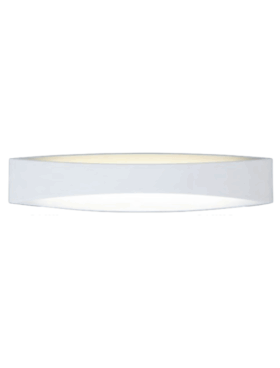 Aplique led 13,5 watts 3000 kelvin 1080 lúmenes metal blanco mate