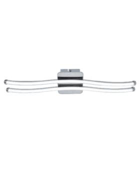 Aplique techo y pared LINEAL 20 Watts 4000 Kelvin 1800 lúmenes metal cromo